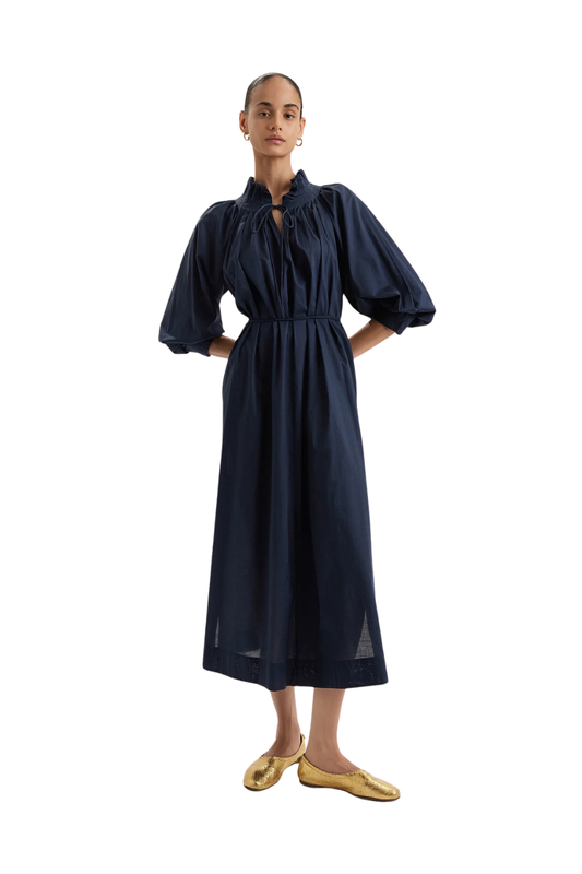 Shore Dress in Navy Blue