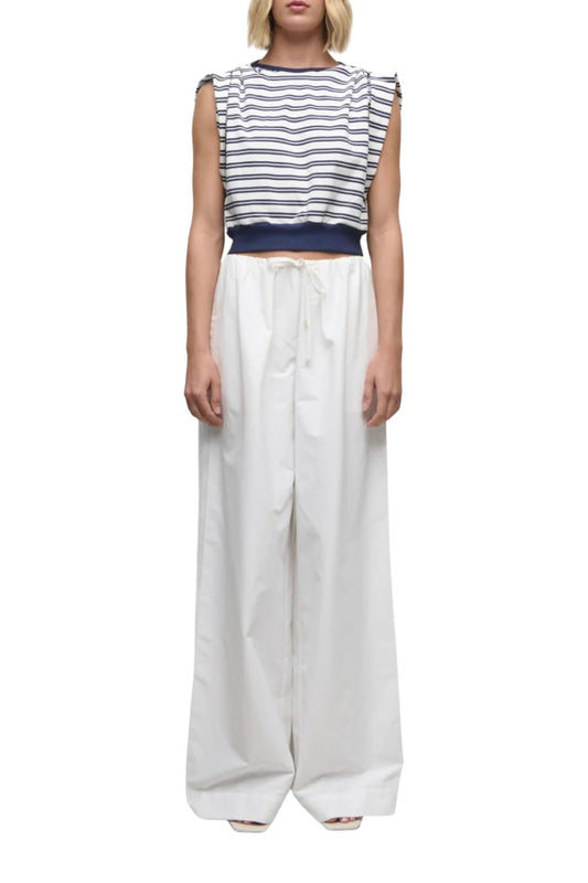 Joie Cotton Jersey Top in Midnight Stripe