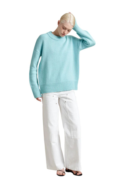 Solid Marin Sweater in Aqua