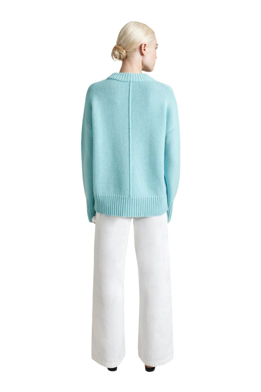 Solid Marin Sweater in Aqua