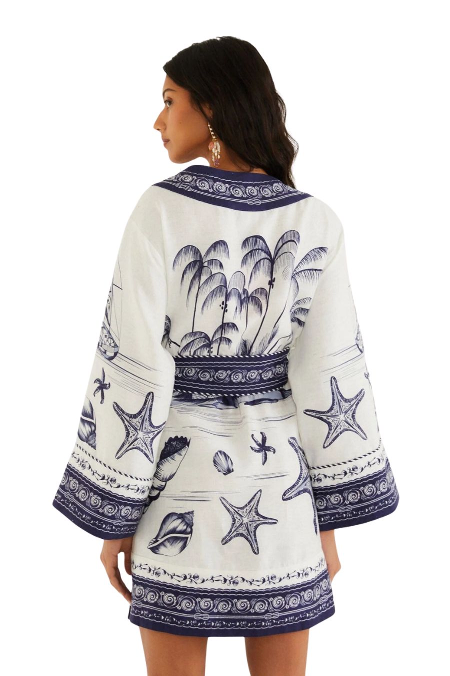 Coast Scarf Mini Dress in Off-White
