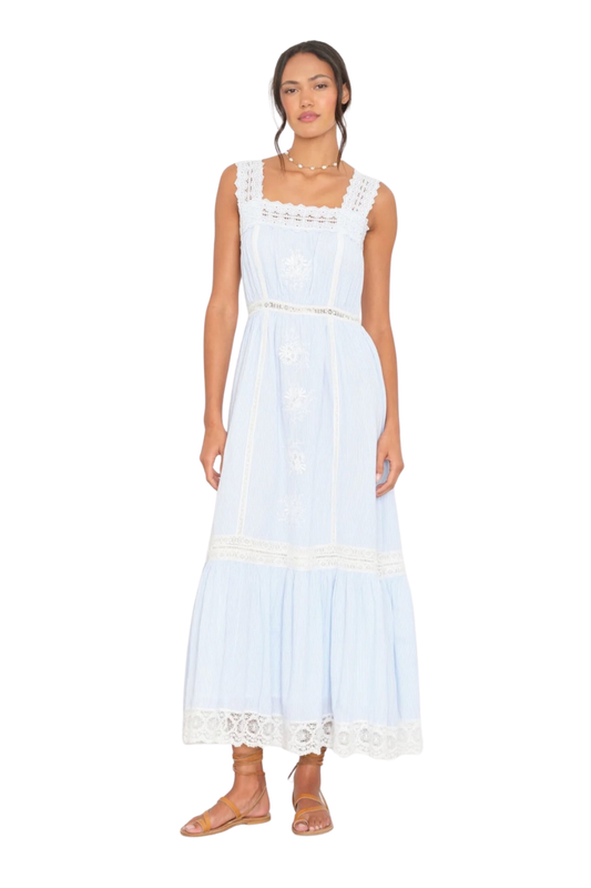 Blue White Stripe Anita Dress