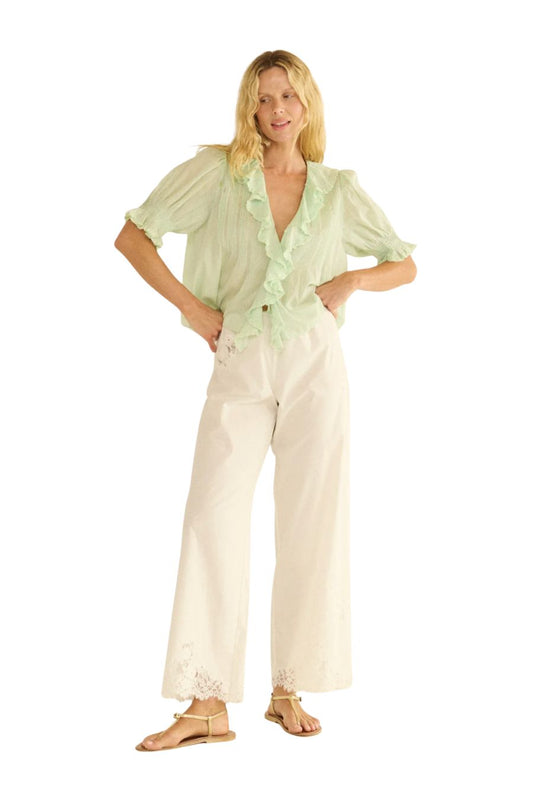 Henri Top in Seafoam