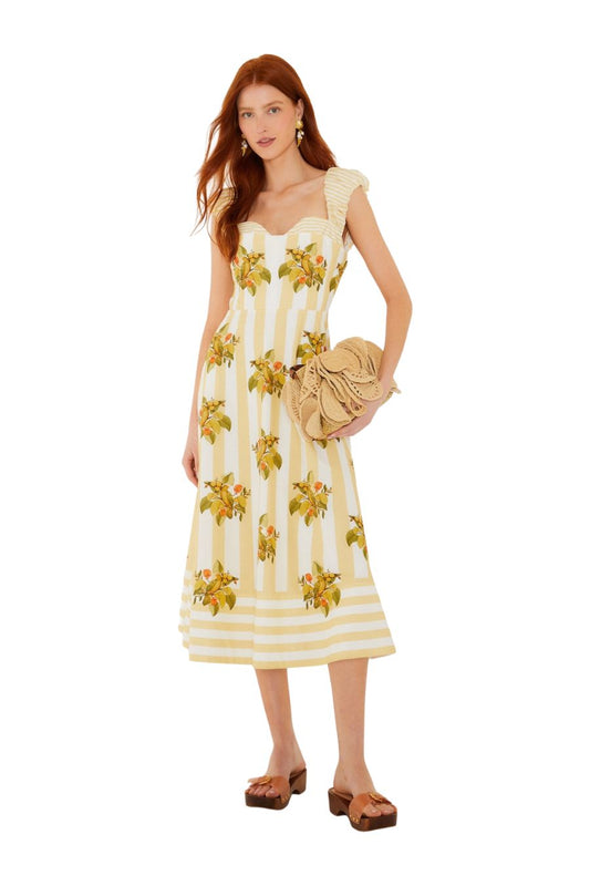 Lemon Birds Multicolor Cropped Dress in Multi
