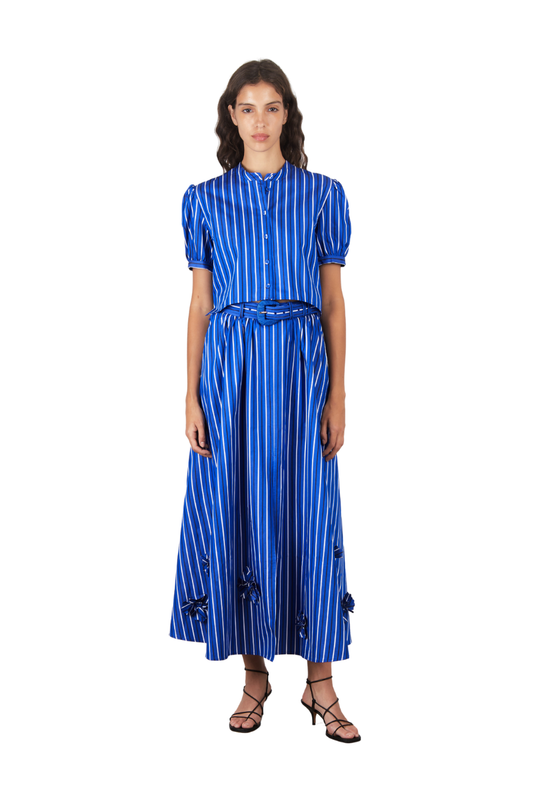 Jude-C Shirt in Azure Stripe