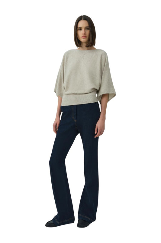 Shai Boxy Tee in Stone