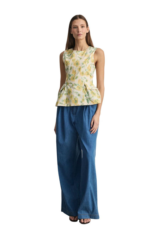 Astrid Top in Butter Multi