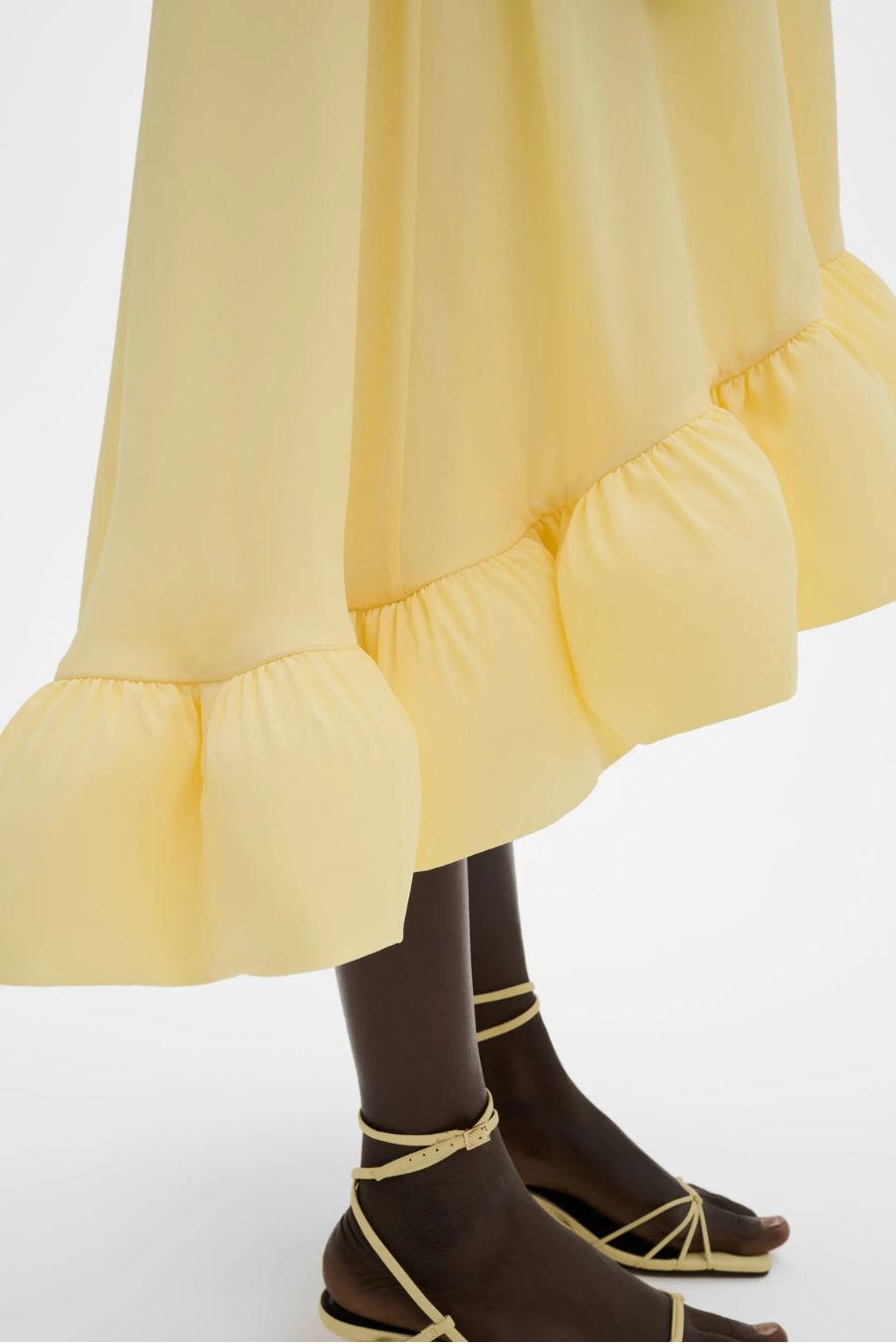 Sabrina Dress in Light Lemon