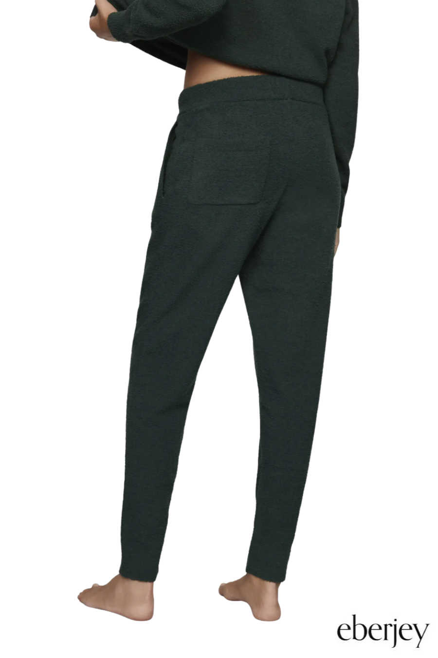 Recycled Bouclé Joggers in Pine