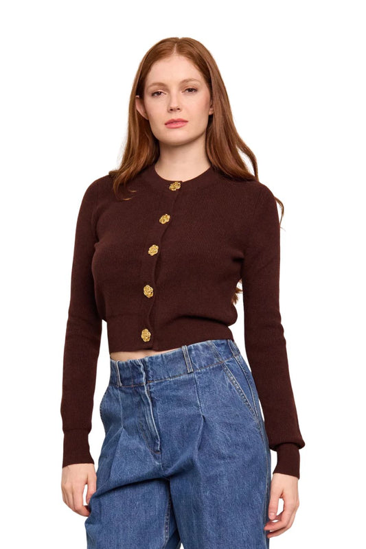 Ellery Cardigan in Cocoa