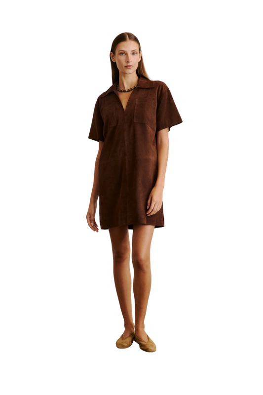 Tabby Dress in Chocolate