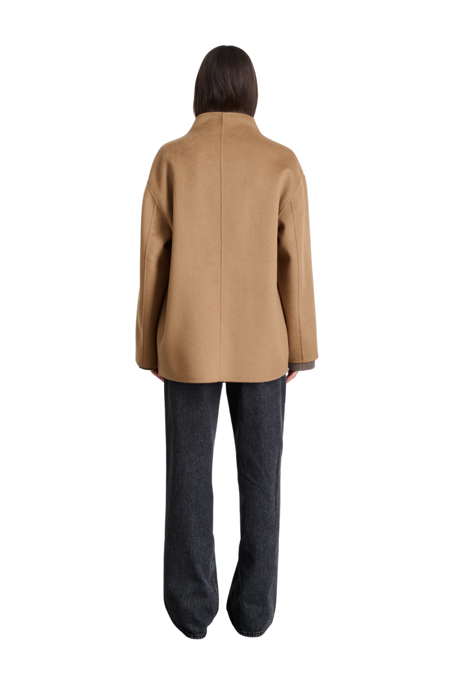 Sophia Coat in Wool in Camel