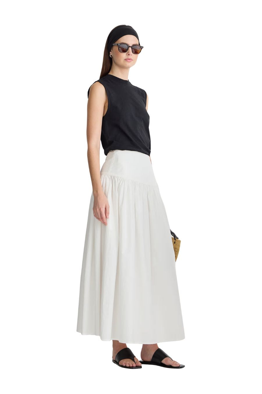 Angeli Maxi Skirt in Cream