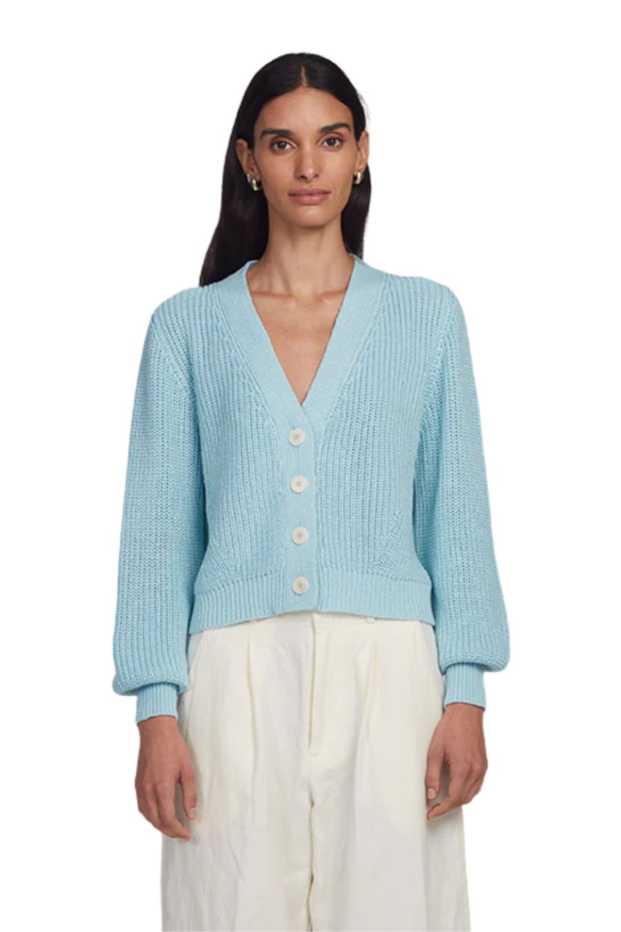 Isla Cardi in Skye Blue