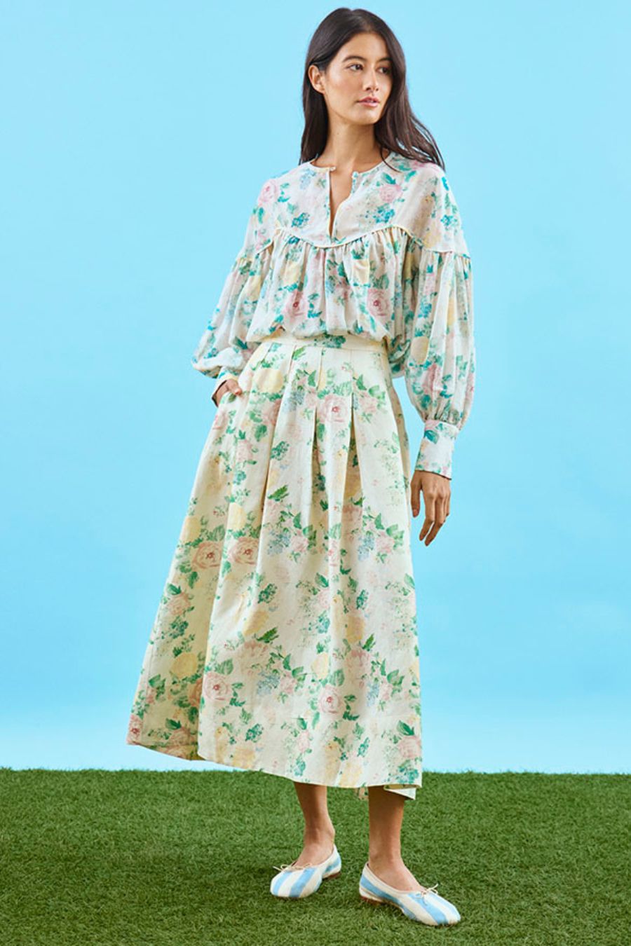 Alexis Skirt in Garden Rose Peony