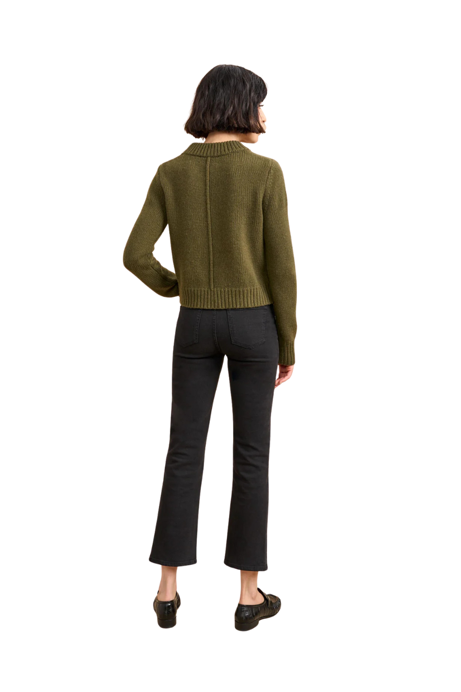 Solid Mini Marin Sweater in Olive