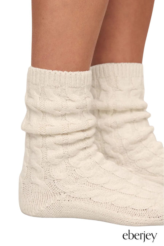 Cozy Socks in Ivory