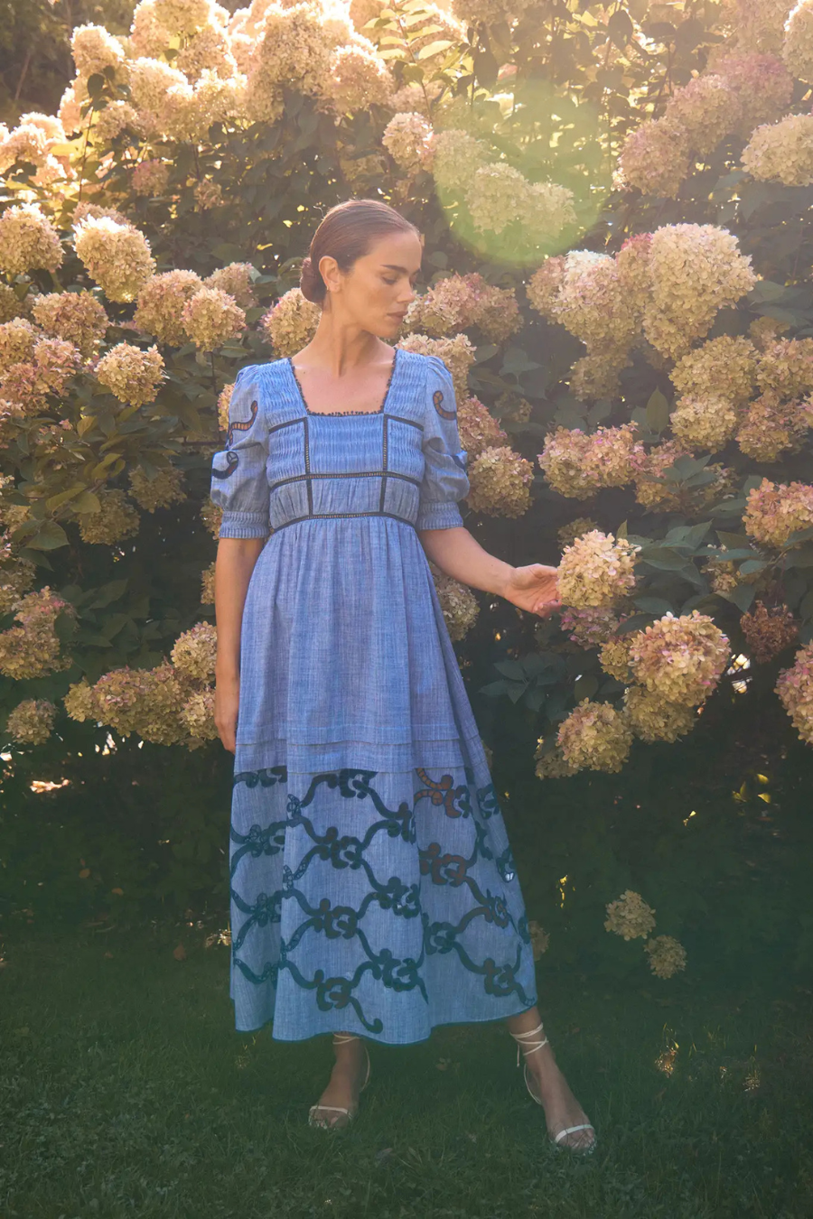 Rowe Dress in Seabank Chambray