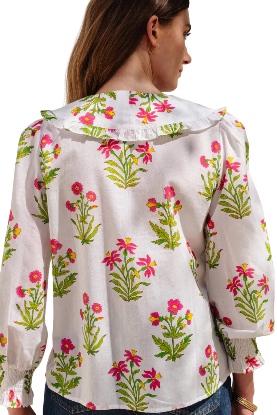 Electric Meadow Apple Blouse