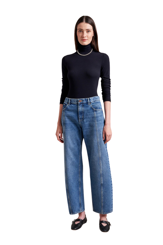 Marilyn Mid-Rise Barrel Jean in Max