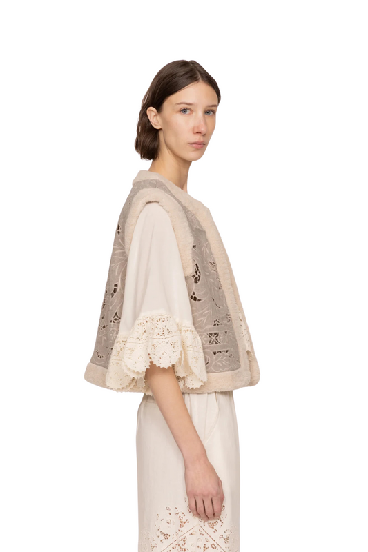 Ceci Vest in Oatmeal