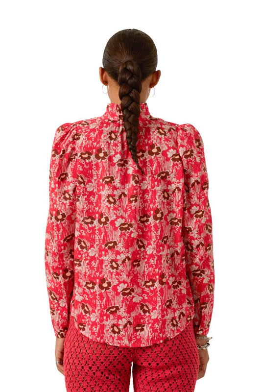 Artemis Rougewood Shirt in Medium Red