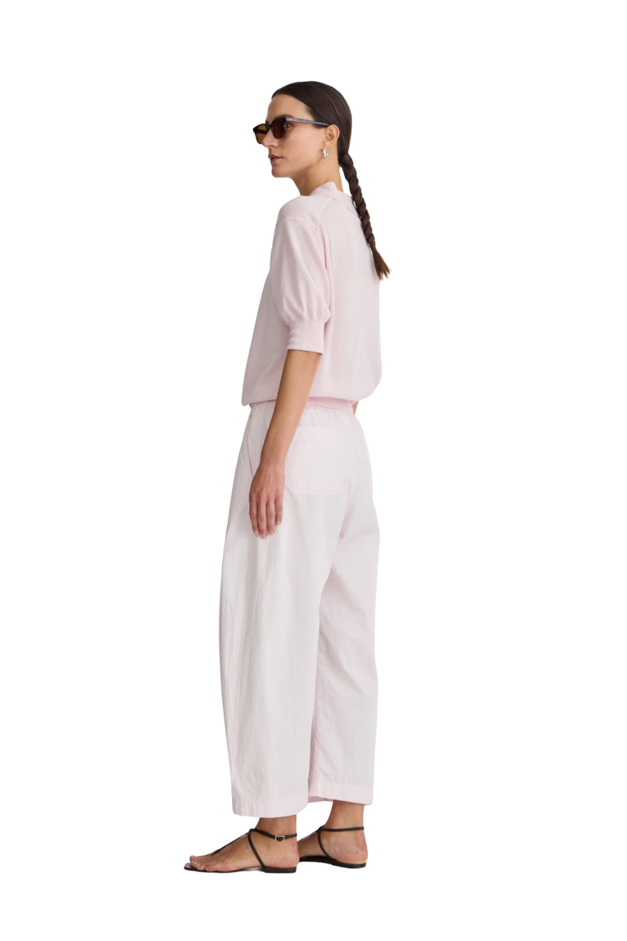Spa Pleat Pant in Rosewater