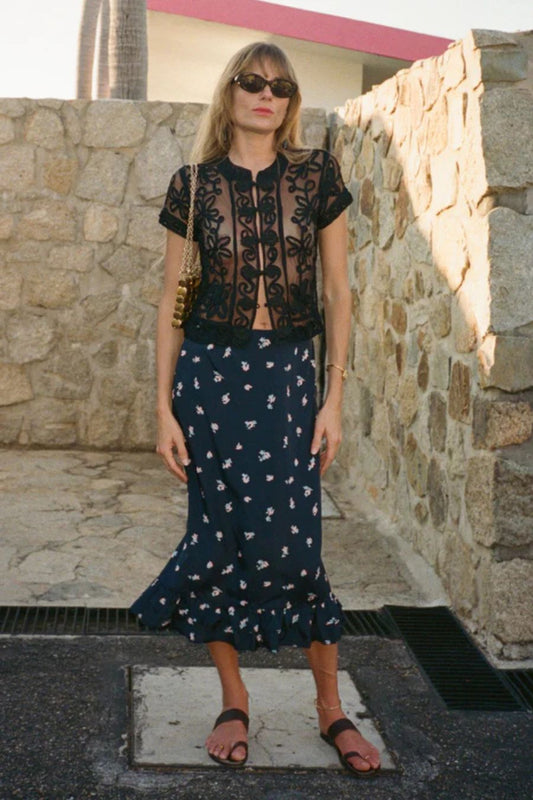 Lilura Skirt in Papillon Silk