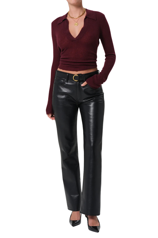 Genova Low Rise Boot Recycled Leather In Black