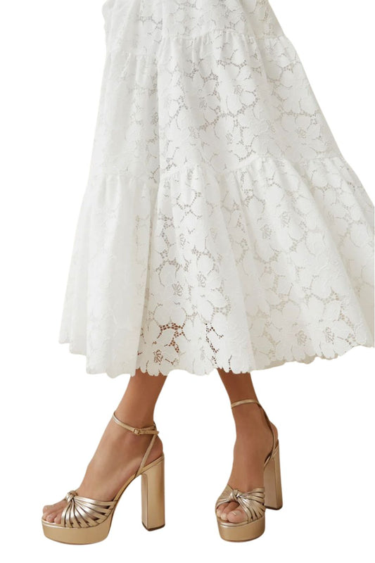 Rivka Champagne Knot Platform Sandal