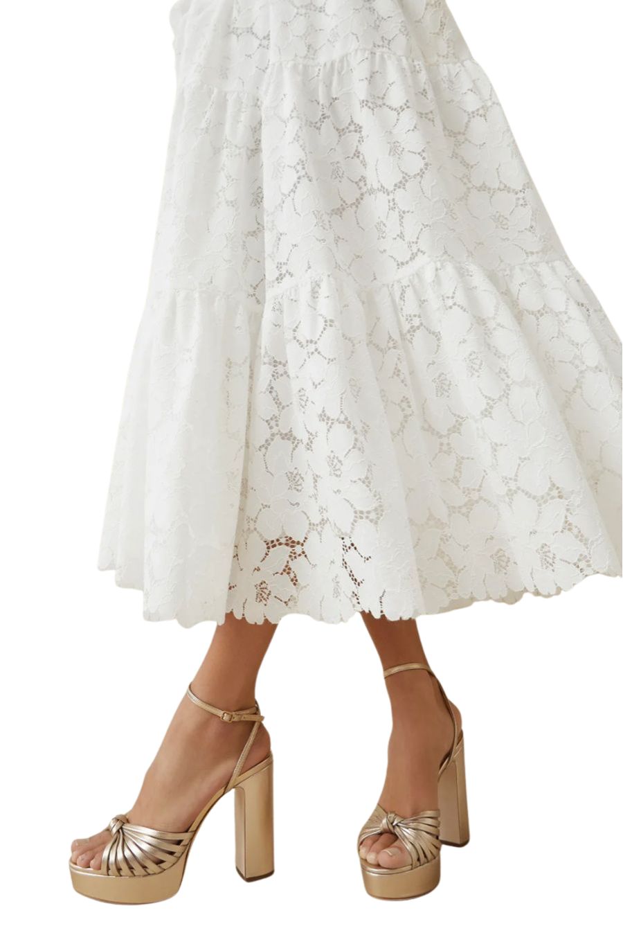 Rivka Champagne Knot Platform Sandal