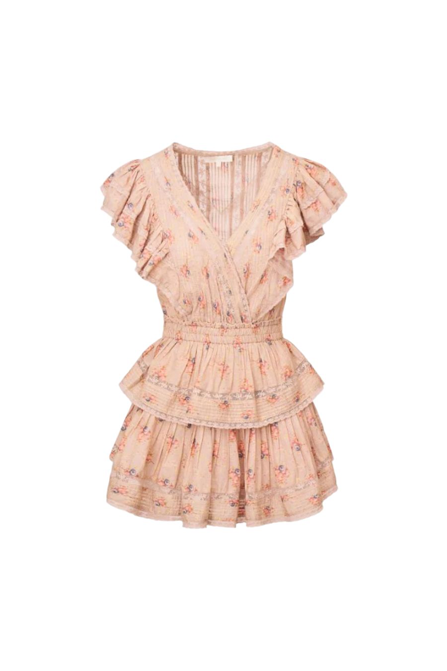 Loveshackfancy Women's Gwen Lace Trim Mini Dress - Pink - Size XS