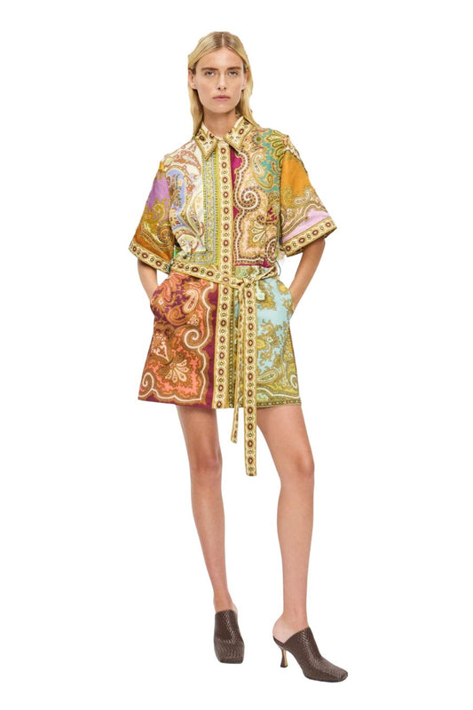 Clemenza Spliced Mini Dress