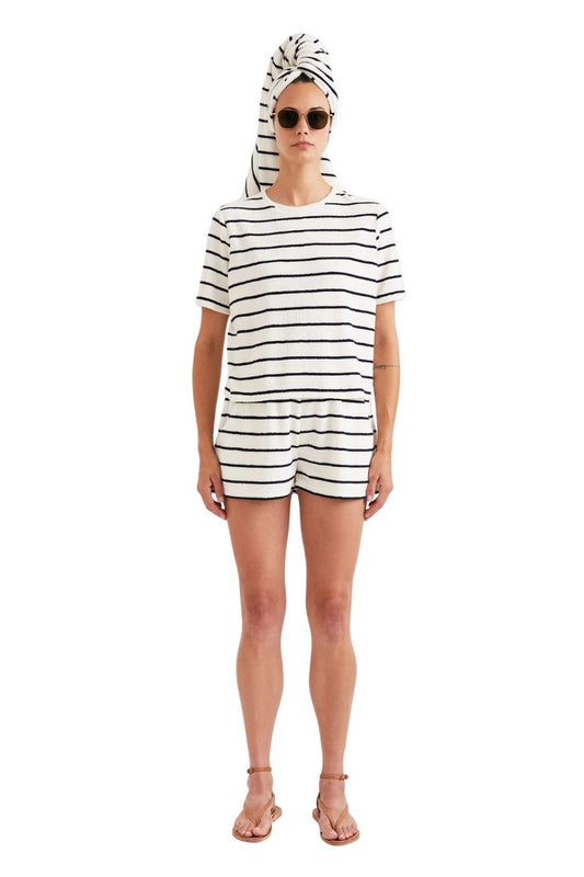 The Terry Venus in Cream/Navy