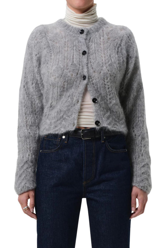 Odette Cardigan in Heather Grey