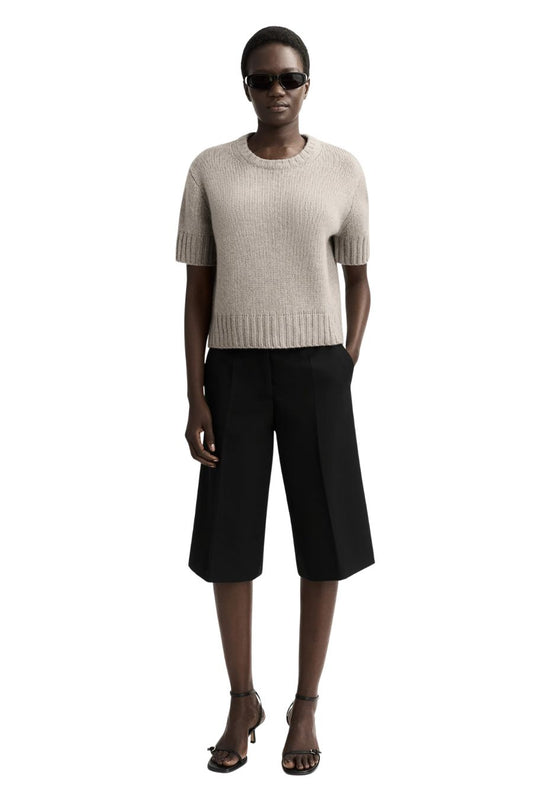 Chunky Short Sleeve in Greige