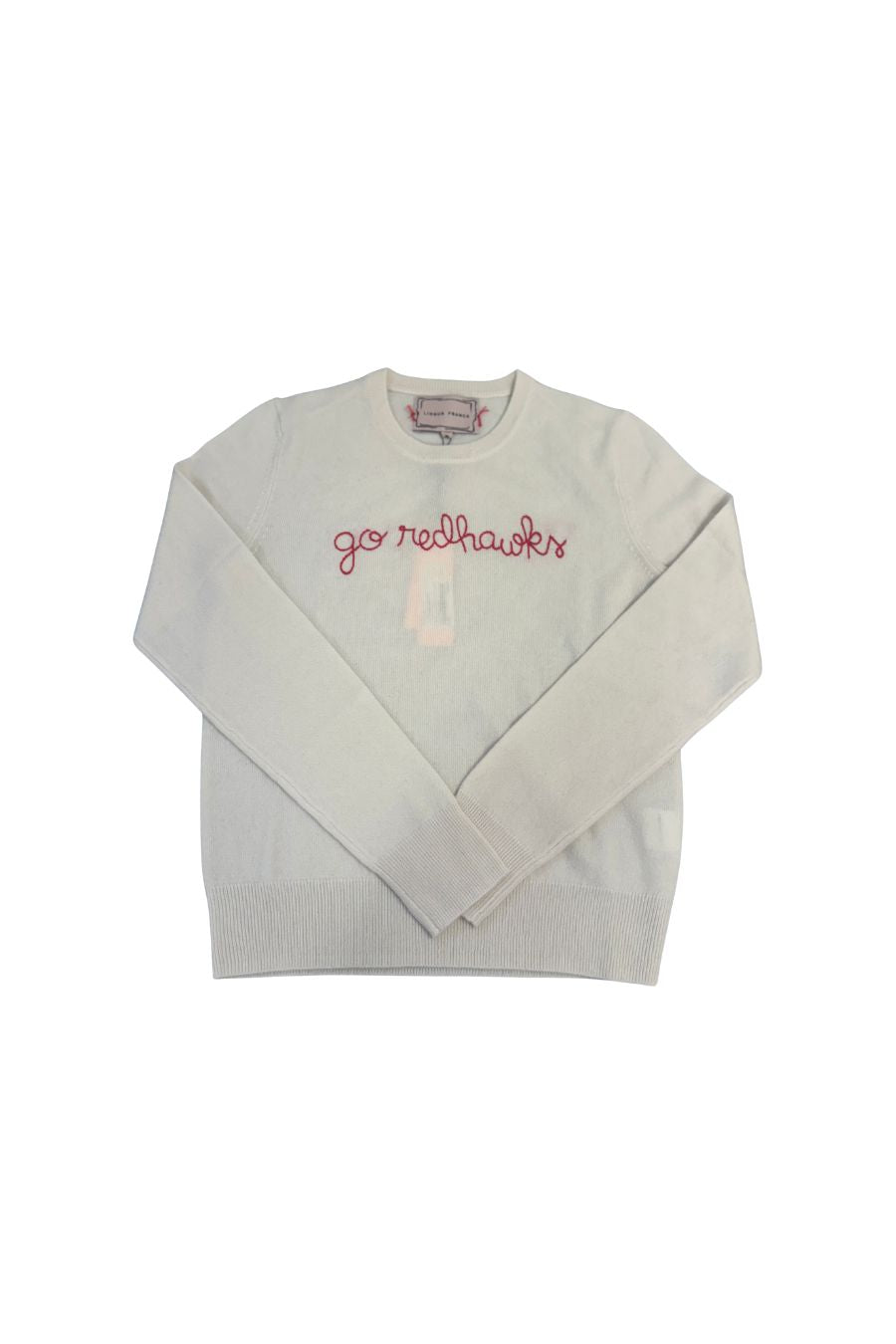 "Go Redhawks" Crewneck in Cream/Red