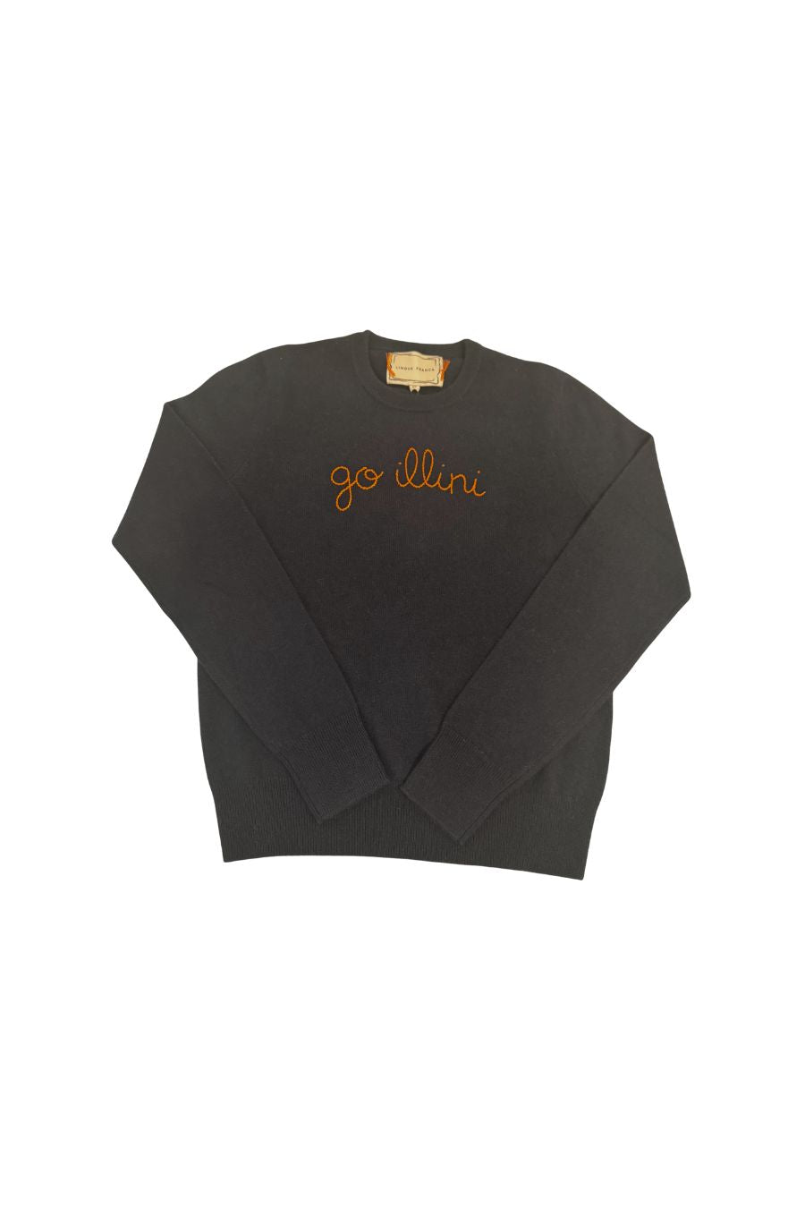 "Go Illini" Crewneck in Navy/Orange