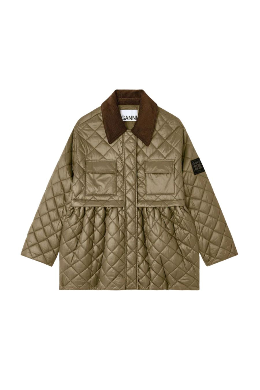 Green Quilt Midi Jacket