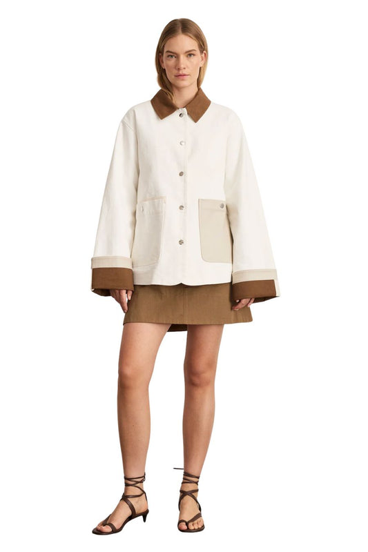 Troy Jacket in Chalk