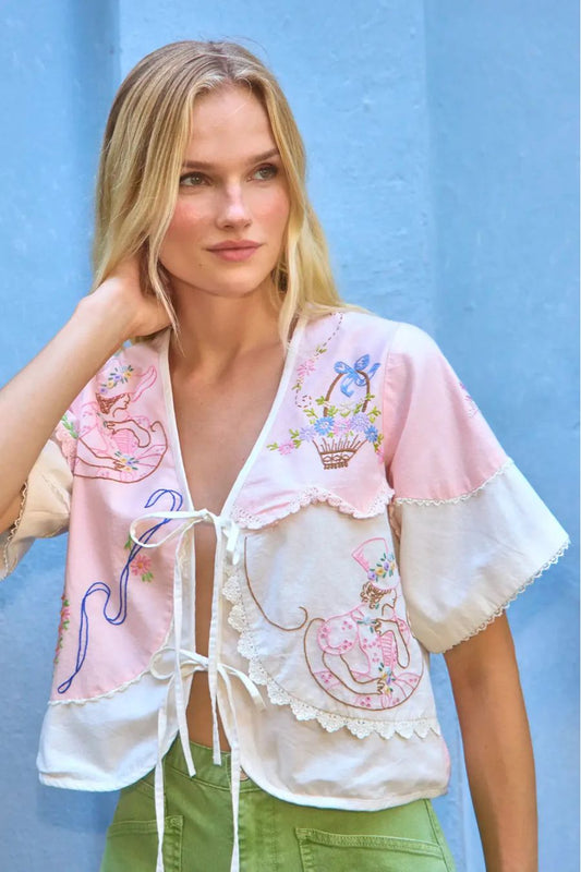 Bryce Top in Lazy Daisy