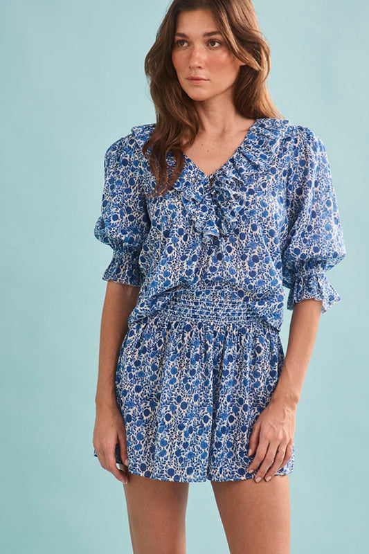 Imogen Top in Bermuda Blooms