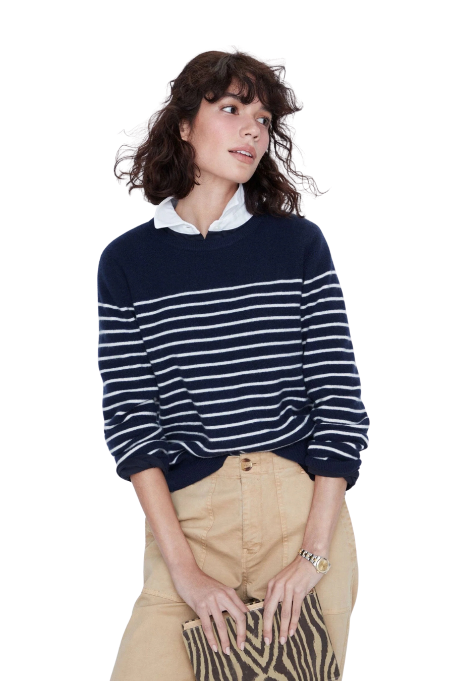 The Betty in Navy/Cream