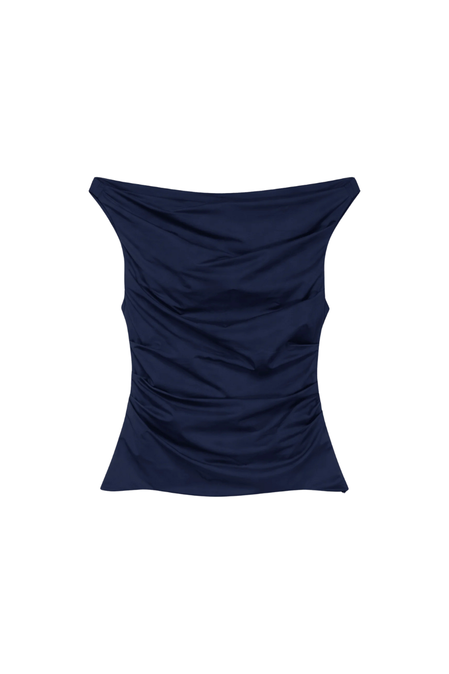 Maisel Cotton Draped Top in Midnight