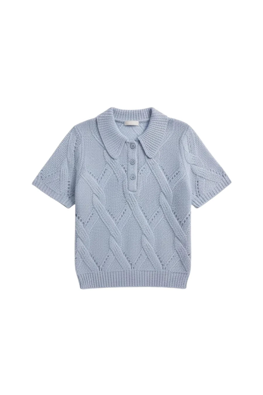 Cadence Cashmere Polo in Whisper