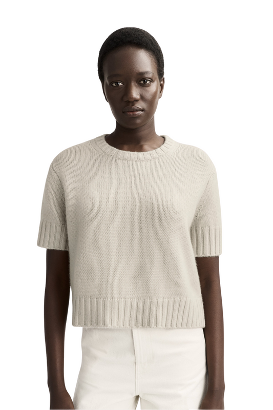 Chunky Short Sleeve-Chalk