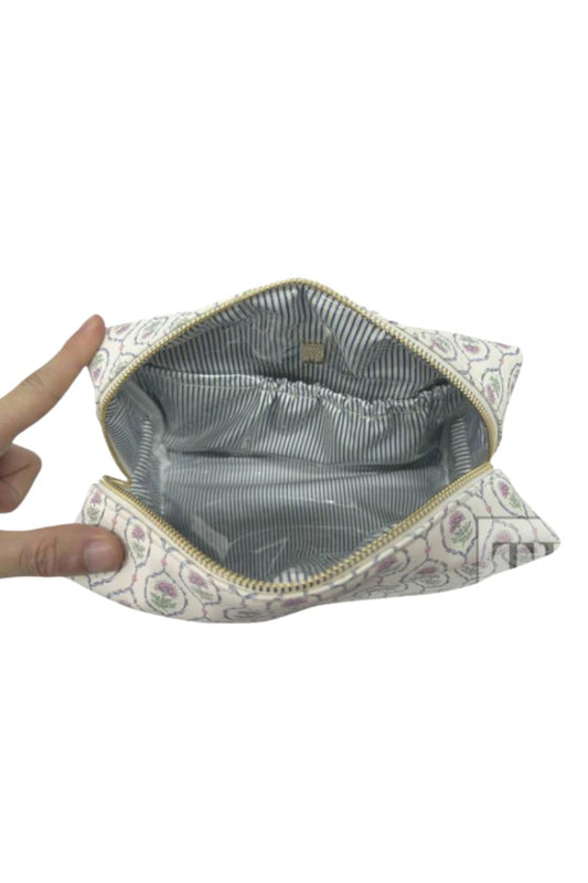 LUXE Everyday Bag with Navy Pinstripe Liner