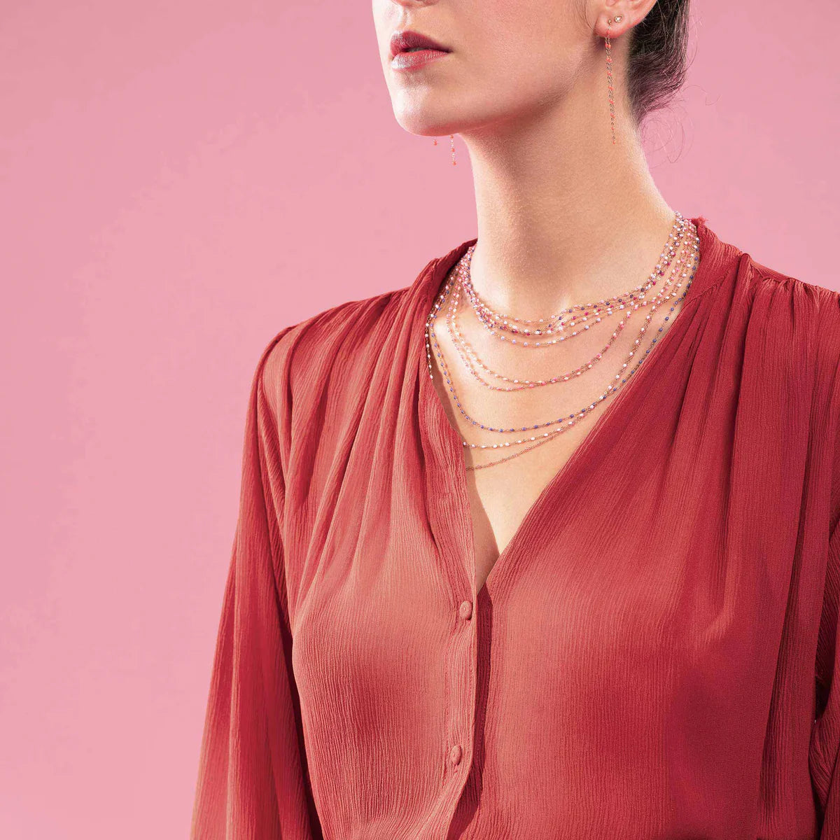 Classic Gigi Pink Necklace