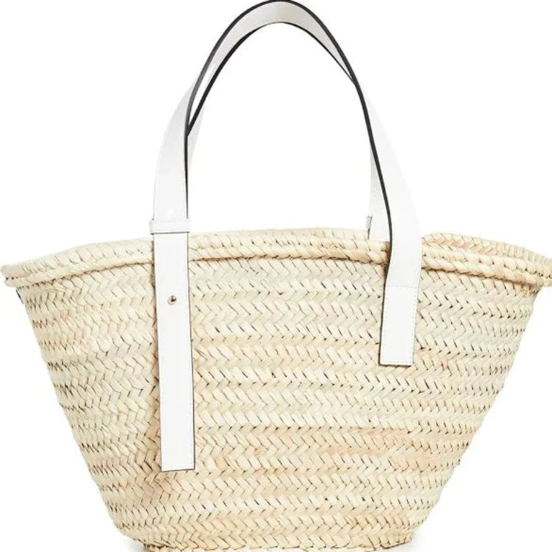 Loewe Small Basket Bag, White