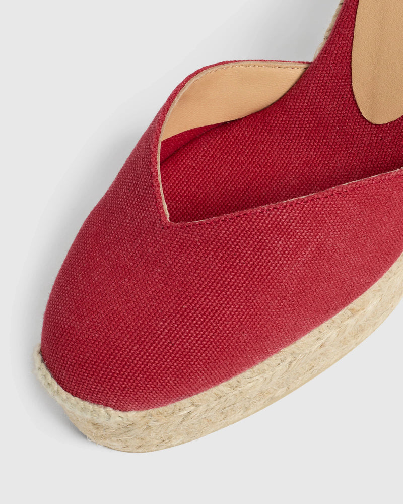 Chiara Espadrille Rojo Carmin